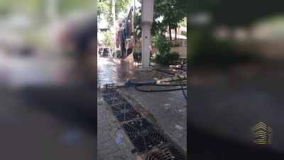 Akçalar'da bayram temizliği.